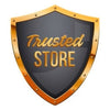 Shield-shaped logo with 'Trusted Store' text on a white background