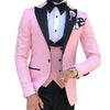 HARLEY SUITS Men's Fashion Formal 3PCS Tuxedo (Jacket + Pants + Vest) Suit Set - Divine Inspiration Styles