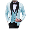 BRADLEY SUITS Men's Fashion Formal 3PCS Tuxedo (Jacket + Pants + Vest) Suit Set - Divine Inspiration Styles