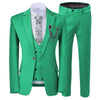 GMSUITS Men's Fashion Formal 3-Piece Suit Set Luxury Style Polka Dots Lavender Suit Set (Jacket + Pants + Vest) Suit Set