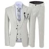 GMSUITS Men's Fashion Formal 3-Piece Suit Set Luxury Style Polka Dots Burgundy Suit Set (Jacket + Pants + Vest) Suit Set