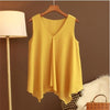 GRACE Design Women's Fashion Premium Top Quality Stylish Chiffon Yellow Blue White Red Sleeveless Blouse Top - Divine Inspiration Styles