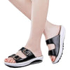 GOLDEN CRADLE Women's Trendy Fashion Black Stylish Comfort Cushion Designer Sandals Shoes - Divine Inspiration Styles