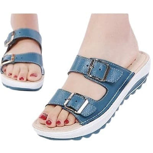 GOLDEN CRADLE Women's Trendy Fashion White Stylish Comfort Cushion Designer Sandals Shoes - Divine Inspiration Styles