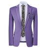 GMSUITS Men's Fashion Formal Luxury Style Royal Blue Polka Dots Blazer Suit Jacket