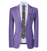 GMSUITS Men's Fashion Formal Luxury Style Yellow Polka Dots Blazer Suit Jacket