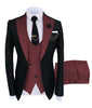 KENTON SUITS Men's Fashion Formal 3 Piece Tuxedo (Jacket + Vest + Pants) Champagne Suit Set