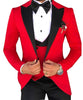 HARLEY SUITS Men's Fashion Formal 3PCS Tuxedo (Jacket + Pants + Vest) Suit Set - Divine Inspiration Styles