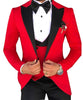 HARLEY SUITS Men's Fashion Formal 3 Piece Tuxedo (Jacket + Pants + Vest) Champagne Suit Set for Weddings Proms Cocktails & Special Events - Divine Inspiration Styles