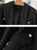 CAROLINE Design Collection Women's Elegant Stylish Fashion Office Professional Woven Plaid Blazer Jacket - Divine Inspiration Styles