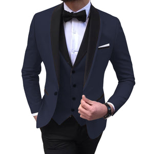 BRADLEY SUITS Men's Fashion Formal 3PCS Tuxedo (Jacket + Pants + Vest) Suit Set - Divine Inspiration Styles