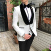 KENTON SUITS Men's Fashion Formal 3-PCS Tuxedo (Jacket + Pants + Vest) Suit Set - Divine Inspiration Styles