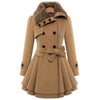 HEATHER Design Women's Fine Fashion Luxury Style Designer Red Wool Coat Jacket