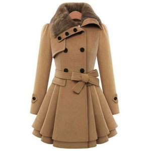 HEATHER Design Women's Fine Fashion Luxury Style Designer Red Wool Coat Jacket
