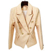 HIGHSTREET Women's Elegant Stylish Fashion Geometric Design Office Business Casual Professional Style Blazer Jacket - Divine Inspiration Styles
