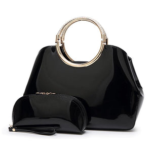 ALMIRA Design Collection Women's Fine Fashion Luxury Style Designer Leather White Handbag