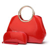 ALMIRA Design Collection Women's Fine Fashion Luxury Style Designer Leather Hot Pink Handbag