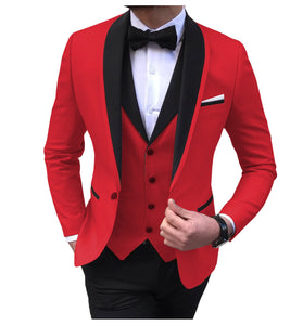 BRADLEY VIP SUITS Men's Fashion Formal 3 Piece Tuxedo (Jacket + Pants + Vest) Champagne Suit Set - Divine Inspiration Styles