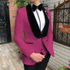 KENTON SUITS Men's Fashion Formal 3-PCS Tuxedo (Jacket + Pants + Vest) Suit Set - Divine Inspiration Styles