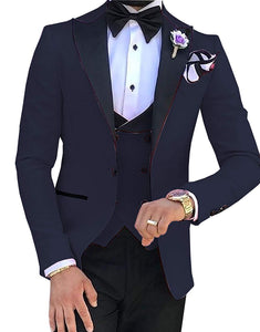 HARLEY SUITS Men's Fashion Formal 3 Piece Tuxedo (Jacket + Pants + Vest) Champagne Suit Set for Weddings Proms Cocktails & Special Events - Divine Inspiration Styles