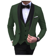 BRADLEY SUITS Men's Fashion Formal 3PCS Tuxedo (Jacket + Pants + Vest) Suit Set - Divine Inspiration Styles
