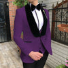 KENTON SUITS Men's Fashion Formal 3 Piece Tuxedo (Jacket + Pants + Vest) Light Blue Sky Blue Suit Set - Divine Inspiration Styles