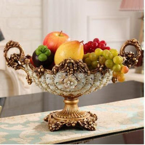 JCLL Luxury Style Diamond Fruit Plate Bowl Centerpiece Designs Ornaments Art Decoration Sets - Divine Inspiration Styles