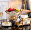 JCLL Luxury Style Diamond Fruit Plate Bowl Centerpiece Designs Ornaments Art Decoration Sets - Divine Inspiration Styles