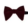KENTON Men's Fashion Large Oversized Pre-Tied Velvet Bow Ties for Formal Wear Wedding Party Stage Performers & Special Events