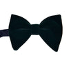 KENTON Men's Fashion Large Oversized Pre-Tied Velvet Bow Ties for Formal Wear Wedding Party Stage Performers & Special Events