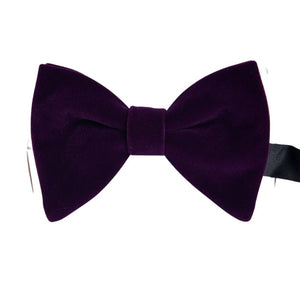 KENTON Men's Fashion Large Oversized Pre-Tied Velvet Bow Ties for Formal Wear Wedding Party Stage Performers & Special Events - Divine Inspiration Styles