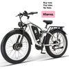 KETELES Electric Bicycle 3000W Dual Motor 52V 26AH Battery Black & White Electric Bike 24 Inch City Cruiser & Mountain Bike