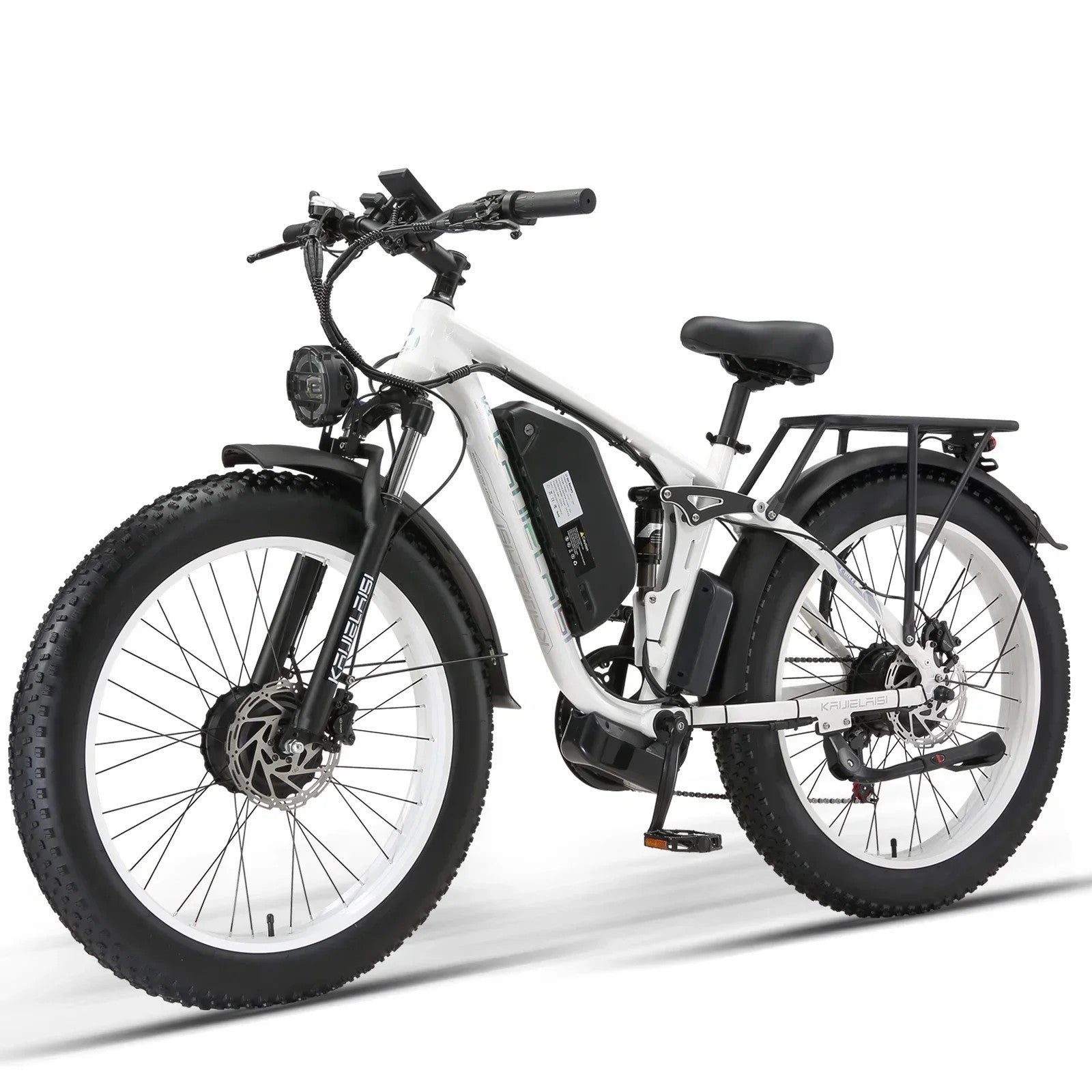 KETELES Electric Bicycle 3000W Dual Motor 52V 26AH Battery Black & Whi – Divine Inspiration Styles