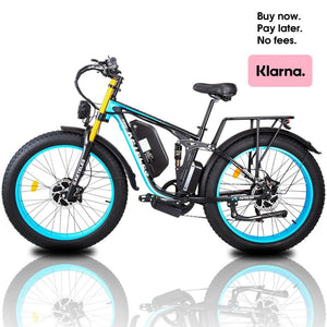 KETELES K800 PRO 2000W Dual Motor 48V23AH 26" Smart EBike Black & Blue City Cruiser & Mountain Snow Electric Bike