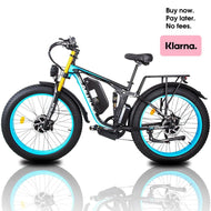 KETELES K800 PRO 2000W Dual Motor 48V23AH 26" Smart EBike Black & Blue City Cruiser & Mountain Snow Electric Bike