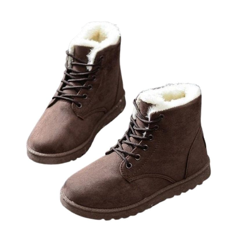 LAKESHIA Women's Sports Fashion Premium Quality Plush Fur Stylish Ankle Boot Shoes - Divine Inspiration Styles