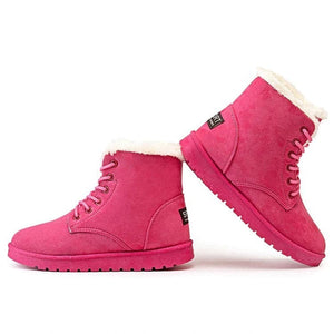 LAKESHIA Women's Sports Fashion Premium Quality Plush Fur Stylish Ankle Boot Shoes - Divine Inspiration Styles