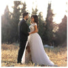 LORIE Design Women's Luxury Fine Wedding Dress Mermaid Applique Classical Bridal Gown