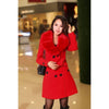 MDG Women's Fine Fashion Golden Yellow Coat Jacket Premium Quality Fur Collar Designer Wool Coat Jacket