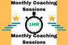 Get 1 Hour Per Month Coaching Sessions On Any Relevant Coaching Topic! 1 Hour Monthly Coaching Sessions To Gain Strategic Ideas, To Solve Problems, and To Make Progress! 1 Hour Monthly Coaching Sessions! (Monthly Subscription Program)