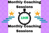 Get 1 Hour Per Month Coaching Sessions On Any Relevant Coaching Topic! 1 Hour Monthly Coaching Sessions To Gain Strategic Ideas, To Solve Problems, and To Make Progress! 1 Hour Monthly Coaching Sessions! (Monthly Subscription Program)
