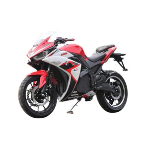R3 MAX PRO 3000W High-Performance Sports Electric Racing Motorcycle 3000W Hub Motor & 72V40AH Battery 90km Range Red & Black Motorcycle Bike