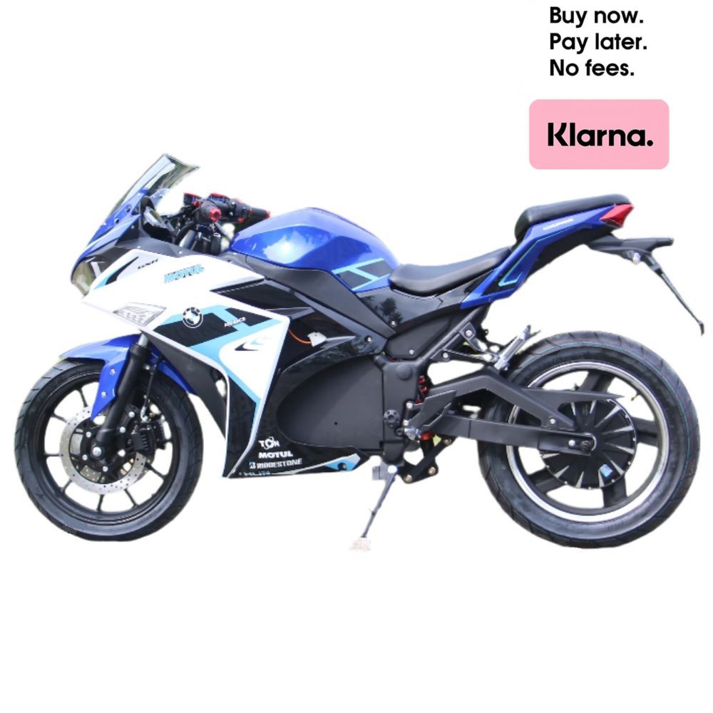 R3 MAX PRO 3000W High-Performance Sports Electric Racing Motorcycle 3000W Hub Motor & 72V40AH Battery 90km Range Blue & Black Motorcycle Bike