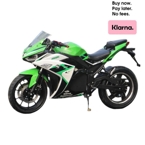 R3 MAX PRO 3000W High-Performance Sports Electric Racing Motorcycle 3000W Hub Motor & 72V40AH Battery 90km Range Green & Black Motorcycle Bike