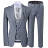 GMSUITS Men's Fashion Formal 3-Piece Suit Set Luxury Style Polka Dots Royal Blue Suit Set (Jacket + Pants + Vest) Suit Set - Divine Inspiration Styles