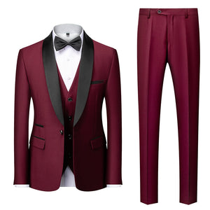 BRADLEY SUITS Men's Fashion Formal 2PCS & 3PCS Tuxedo (Jacket + Pants + Vest) Suit Set - Divine Inspiration Styles