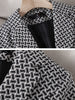CAROLINE Design Collection Women's Elegant Stylish Fashion Office Professional Woven Plaid Blazer Jacket - Divine Inspiration Styles