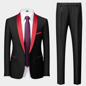 BRADLEY SUITS Men's Fashion Formal 2PCS & 3PCS Tuxedo (Jacket + Pants + Vest) Suit Set - Divine Inspiration Styles
