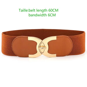 LUXURYSTYLES Women's Trendy Luxury Fashion Elastic Belt Buckle