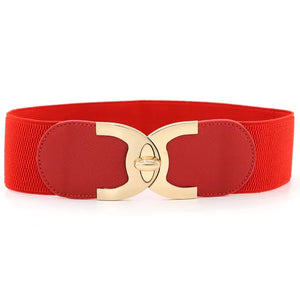 LUXURYSTYLES Women's Trendy Luxury Fashion Elastic Belt Buckle